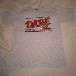 Vintage DARE University Athletic Shirt Heather